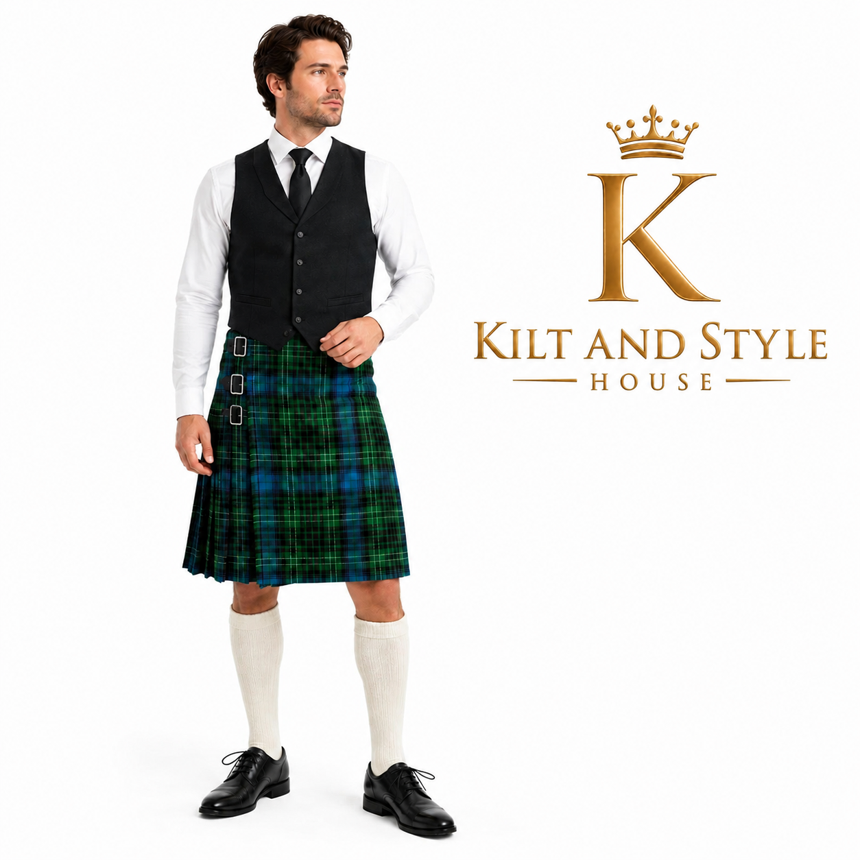 Clan O'Connor Tartan Kilt - Scottish Highland Men's Tartan Handmade Kilt